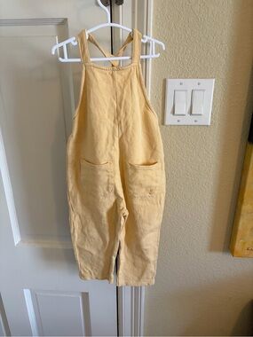 Zara Yellow Kids Overalls